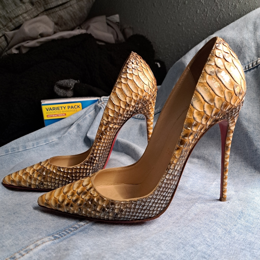 Christian Louboutin So Kates Python